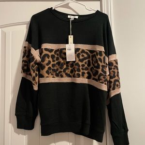 Leopard print sweater